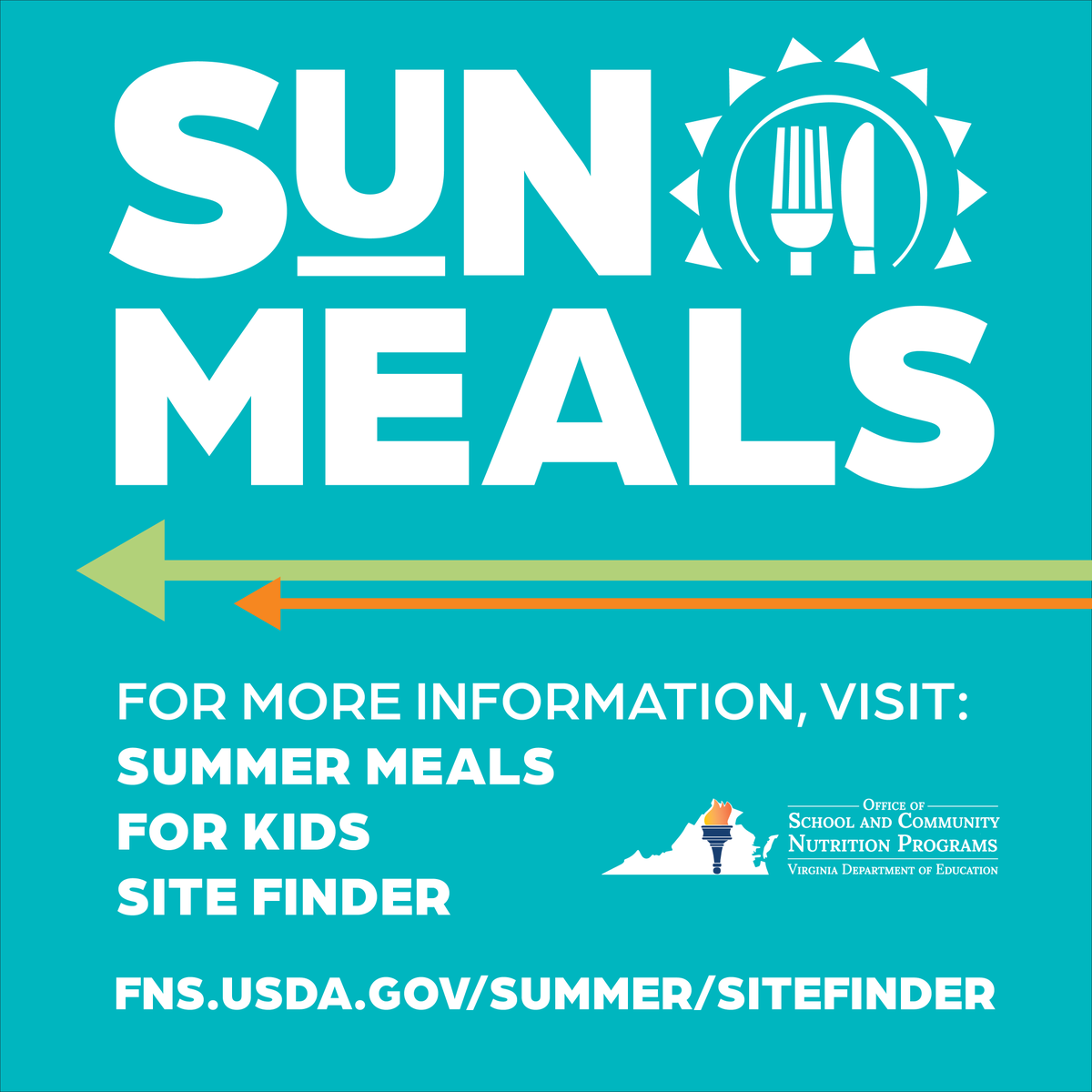 VDOESCNP's tweet photo. Remember, children 18 &amp; under can eat meals &amp; snacks during the summer at no cost at locations around VA through @USDA Summer Food Service Program, SUN Meals. No application necessary! Visit https://t.co/ba7CExJFGl

#SUNPrograms #SUNMeals #SUNBucks #Summer #Nutrition https://t.co/nW9TqlyQ4N
