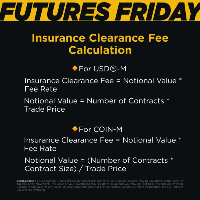 BinanceFutures's tweet photo. 📊#FuturesFriday week 42

Confused about the fees in Futures trading? 🤔

From funding fees to maker/taker fees and insurance clearance fees, it's easy to get overwhelmed. 

Swipe through for your quick-start guide to Binance Futures fees! 👇