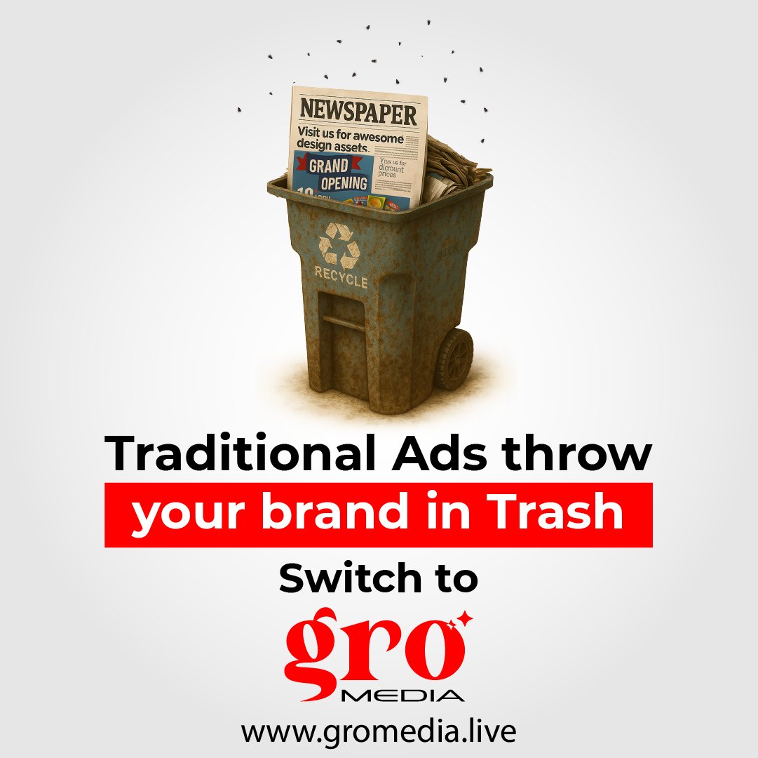 GroMedialive's tweet photo. Don't Trash your Ads, but En-cash them"
#intaxiadvertising #advertising
#traditionalads #Proximityads
#doohadvertising #makemoneymoney
#trash #budget #adstheycannotskip
#socialmediaads #geotargeting
#niche  #hyperlocalads #captive
#marketingpsychology https://t.co/6NfRWz7J3T