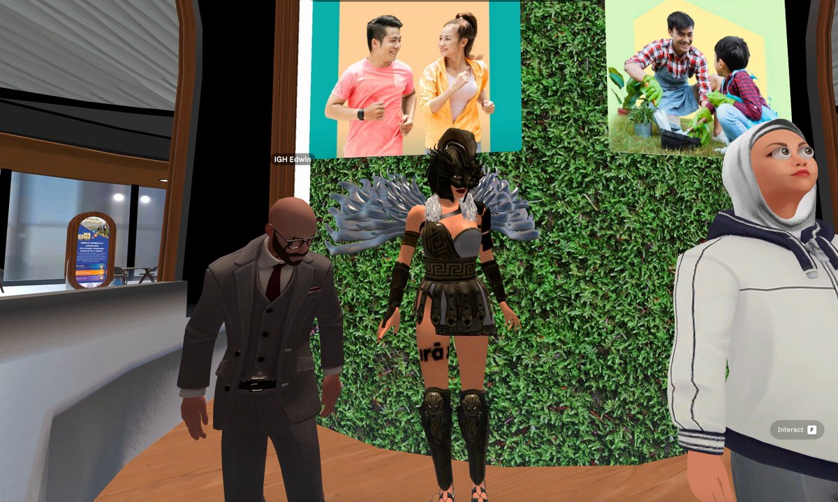 iraxlab's tweet image. Just me and @IGHDev exploring new corners of @Spatial_io  - and somehow ended up grabbing coffee in @Nestle &apos;s immersive world. ☕
Looks like the Big Eye avatars are still alive and well. 👀
#Spatial #ShotInSpatial #Web3 #XR #ImmersiveExperiences #Nestle #iraxlab #SpatianGuide