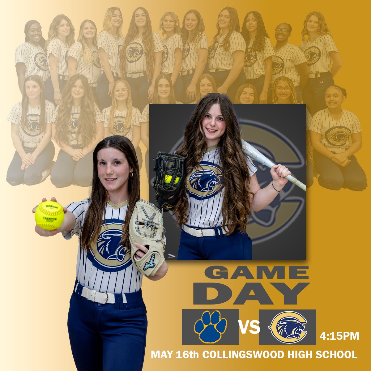 CollsSoftball's tweet image. GAMEDAY!! 🥎 Come out and support as collingswood takes on maple shade at 4:15pm
