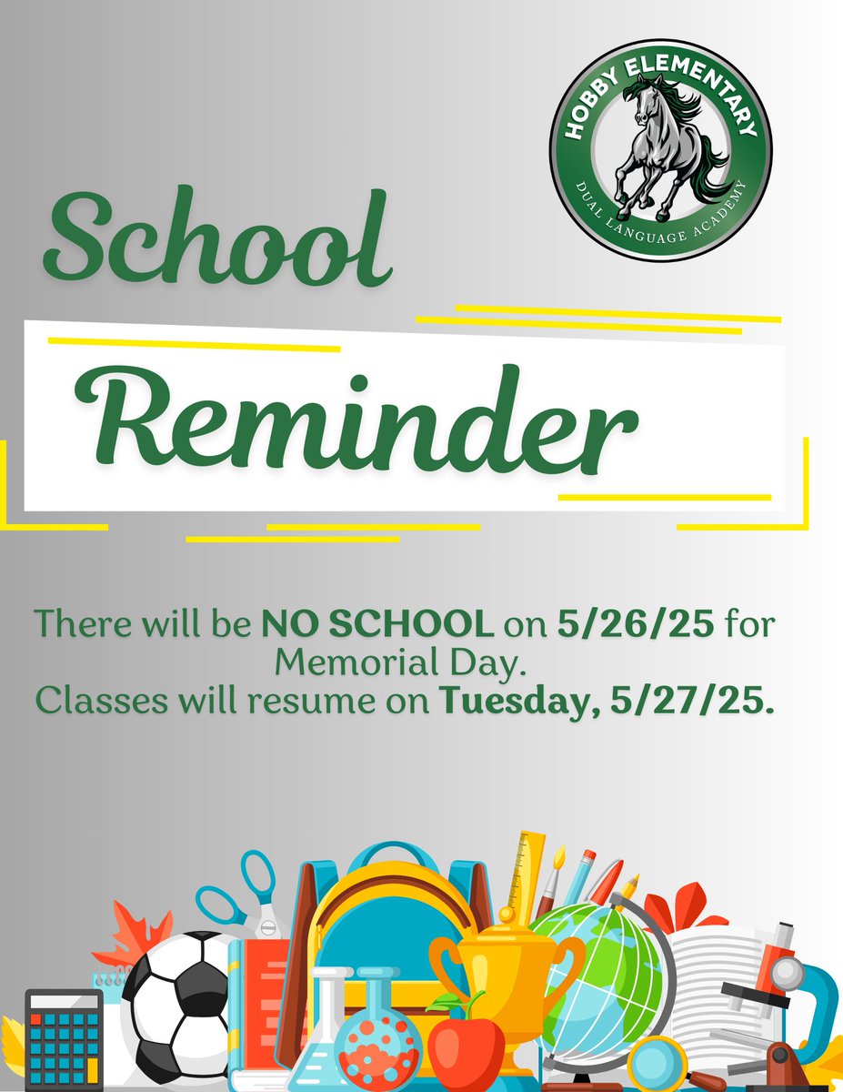 W.P. Hobby Elementary School (@hobby_mustangs) on Twitter photo 