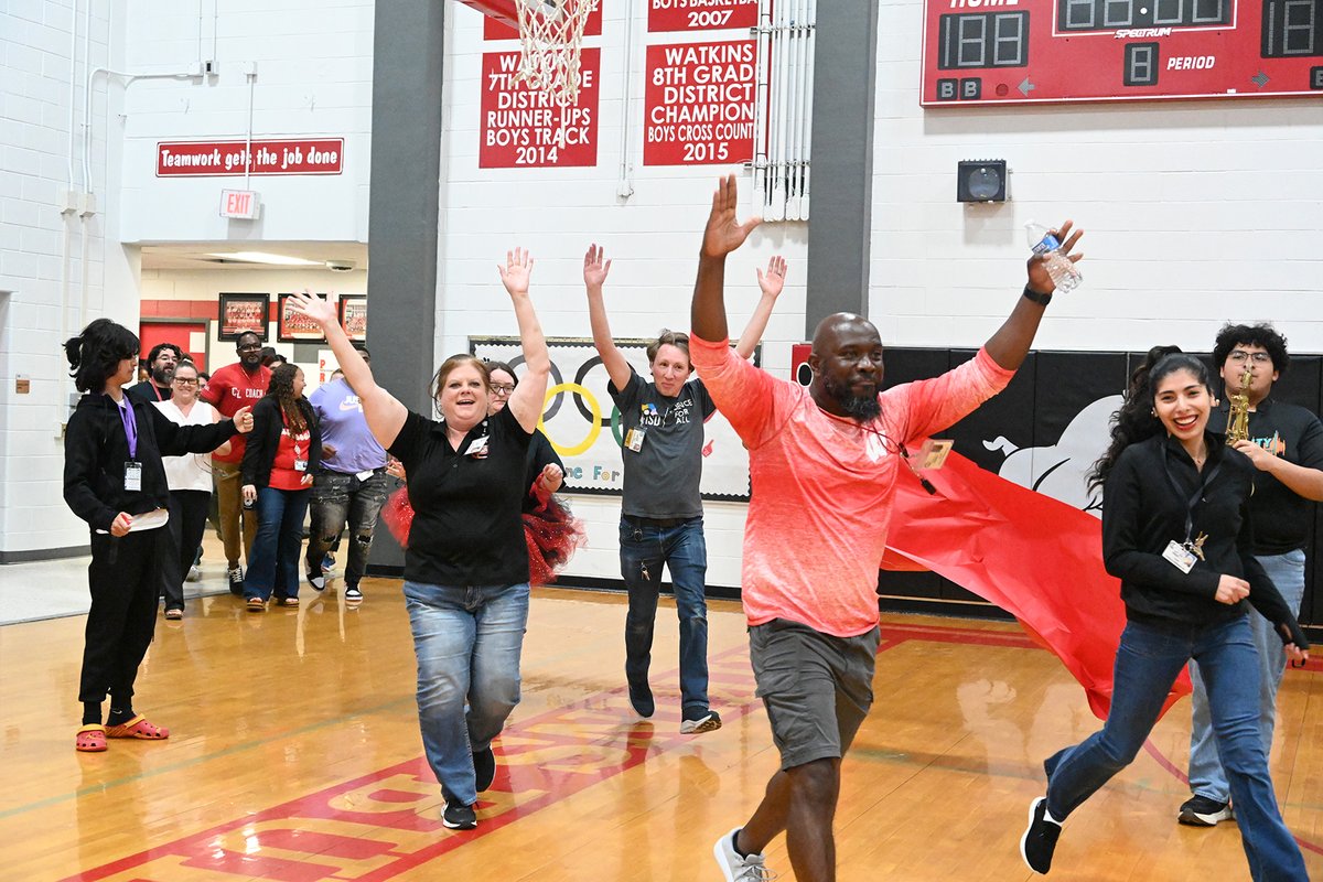 Cypress-Fairbanks ISD (@cyfairisd) on Twitter photo The administration and students at <a href="/Watkins_CFISD/">Watkins CFISD</a> held a special pep rally on Friday, May 9 in honor of Teacher Appreciation week to celebrate campus teachers. Performances from the <a href="/Watkins_CFISD/">Watkins CFISD</a> dance team, the <a href="/CFISDCyLakes/">Cy Lakes HS</a> cheer and <a href="/SterlingStars/">Sterling Stars</a> along with a scene from The administration and students at <a href="/Watkins_CFISD/">Watkins CFISD</a> held a special pep rally on Friday, May 9 in honor of Teacher Appreciation week to celebrate campus teachers. Performances from the <a href="/Watkins_CFISD/">Watkins CFISD</a> dance team, the <a href="/CFISDCyLakes/">Cy Lakes HS</a> cheer and <a href="/SterlingStars/">Sterling Stars</a> along with a scene from
