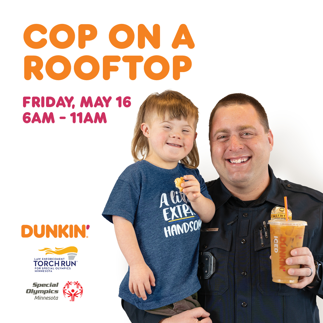 Help us make a difference! #CopOnARooftop, a Law Enforcement Torch Run fundraising event benefitting Special Olympics athletes in Minnesota, is going on this morning (5/16) until 11 a.m. at Duncan', 2519 Commerce Dr NW.