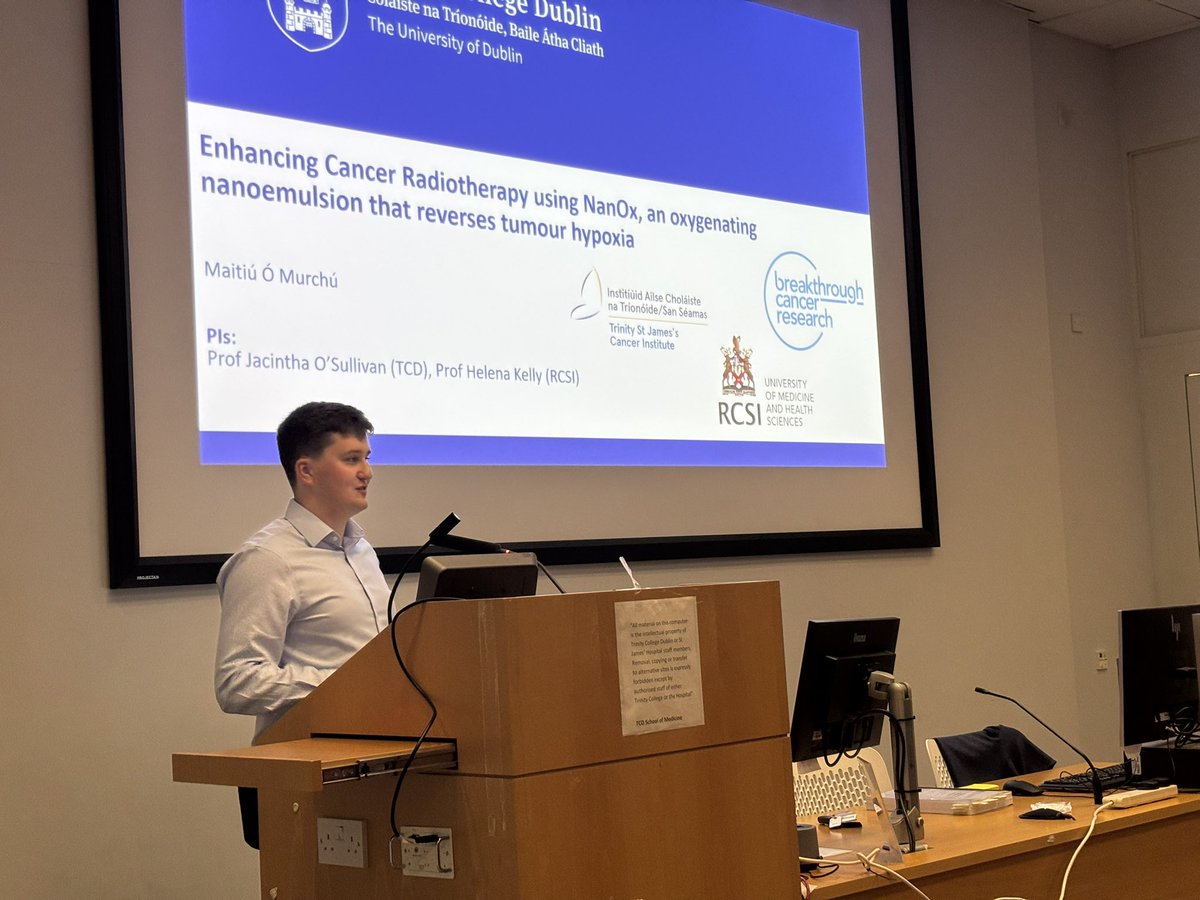 JacinthaOS's tweet image. Huge congrats to @maitiuomurchu on passing his PhD viva today. Very proud. Thanks to his examiners Prof @K_Butterworth and Dr @MartinBarr10 and Prof @JoanneLysaght for chairing. Thanks to @BreakthroCancer for funding this work.