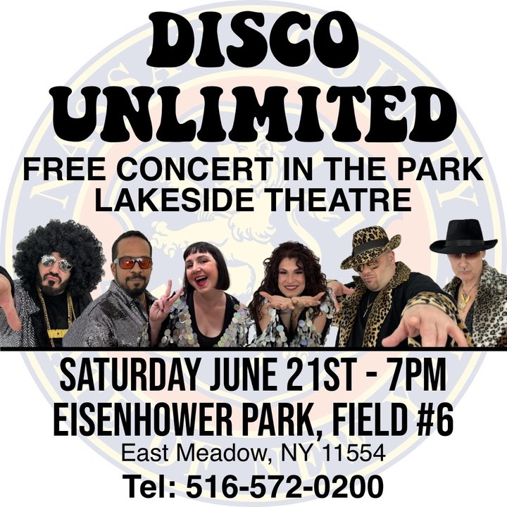 anthonyserso's tweet photo. DISCO UNLIMITED @ Disco Unlimited Free Concert in the Park - Eisenhower Park (East Meadow, NY) https://t.co/82ZrwtM6UV https://t.co/QCq6vVawGr