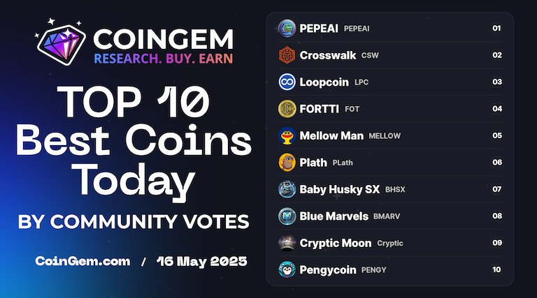 CoinGem Ecosystem (@coingem_com) on Twitter photo ๐ #TOP10 Today by Votes #CoinGEM
โก coingem.com โก
๐ฅ $PEPEAI @pepeai_cc
๐ฅ $CSW <a href="/crosswalktoken/">Crosswalk Token</a>
๐ฅ $LPC @buyloopcoin
4๏ธโฃ $FOT <a href="/fortti_fot/">FORTTI -FOT</a>
5๏ธโฃ $MELLOW <a href="/mellow0x69/">๐๐ช๐ฝ๐ฝ ๐๐พ๐ป๐ฒ๐ฎ's - $Mellow Man</a>
6๏ธโฃ $PLath @plathcoin ๐ #TOP10 Today by Votes #CoinGEM
โก coingem.com โก
๐ฅ $PEPEAI @pepeai_cc
๐ฅ $CSW <a href="/crosswalktoken/">Crosswalk Token</a>
๐ฅ $LPC @buyloopcoin
4๏ธโฃ $FOT <a href="/fortti_fot/">FORTTI -FOT</a>
5๏ธโฃ $MELLOW <a href="/mellow0x69/">๐๐ช๐ฝ๐ฝ ๐๐พ๐ป๐ฒ๐ฎ's - $Mellow Man</a>
6๏ธโฃ $PLath @plathcoin