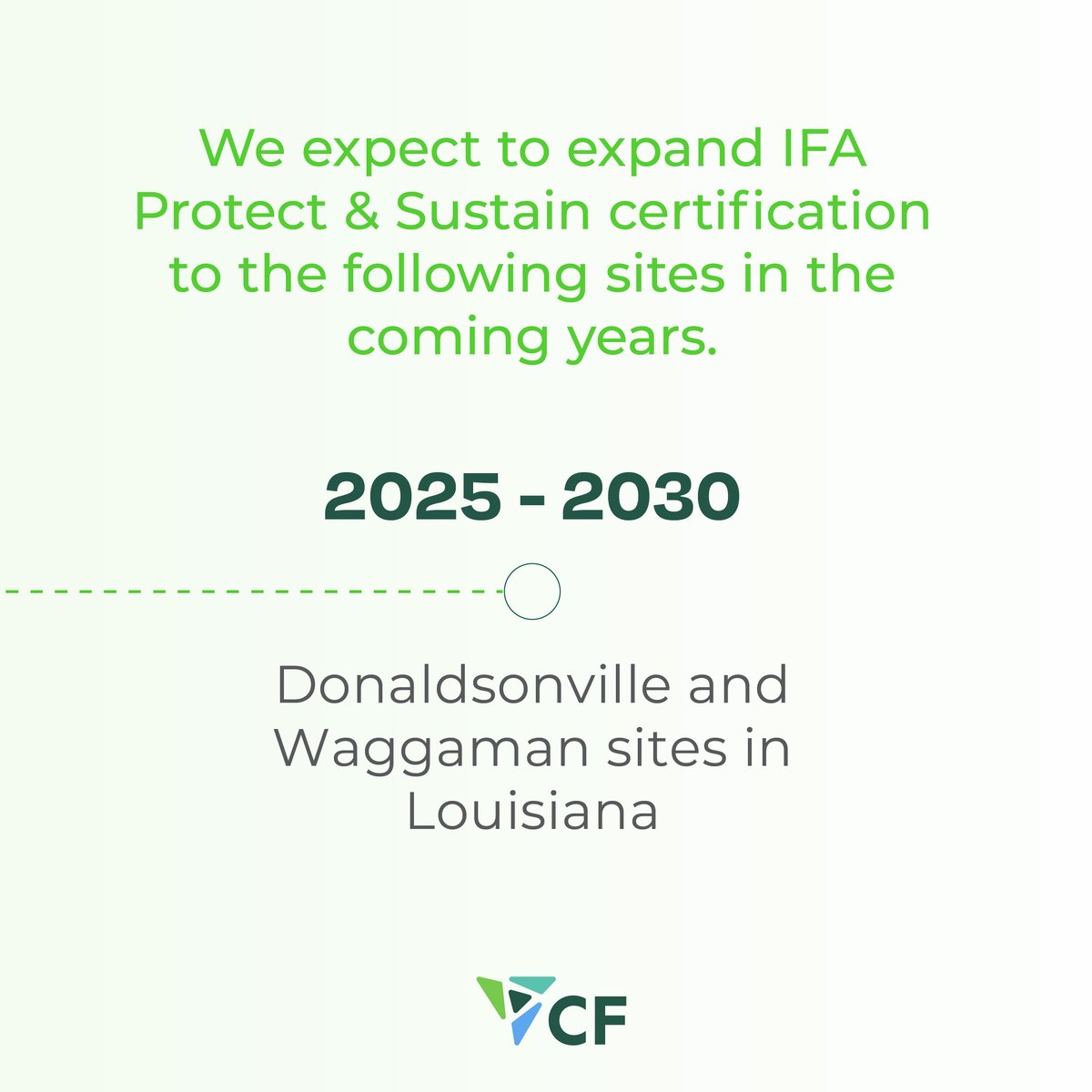 CF Industries (@cfindustries) on Twitter photo We are committed to achieving <a href="/FertilizerNews/">International Fertilizer Association</a>' Protect & Sustain certification for 100% of our manufacturing locations by 2030. This demonstrates a company’s fertilizer production abides by the highest levels of safety, security, and sustainability. ♻️ We are committed to achieving <a href="/FertilizerNews/">International Fertilizer Association</a>' Protect & Sustain certification for 100% of our manufacturing locations by 2030. This demonstrates a company’s fertilizer production abides by the highest levels of safety, security, and sustainability. ♻️