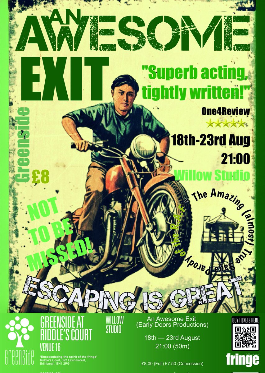 #edfringe 
#greensidevenues 
#QuickFlyer