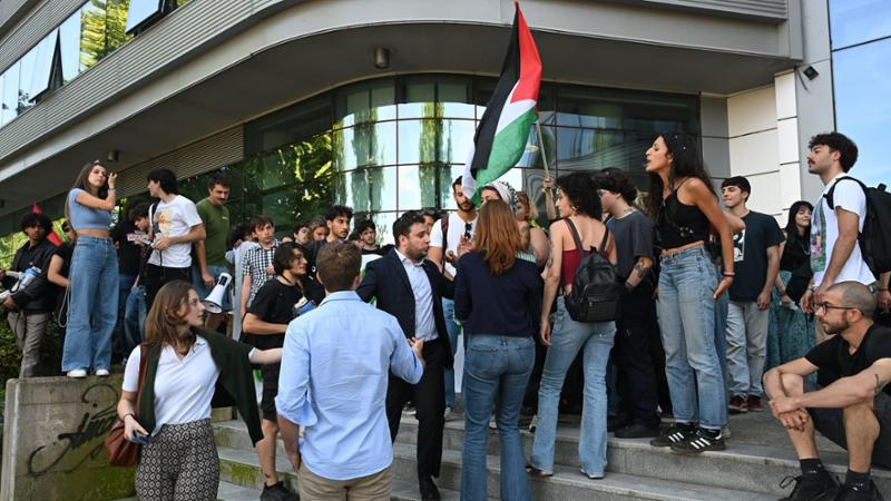 TracTerrorism's tweet image. Union of Young Italian #Jews (#UGEI) Event Boycotted and Disrupted by #ProPalestinian Activists at #University, Turin, #Italy 
Read more: trackingterrorism.org/chatter/ugei-e…