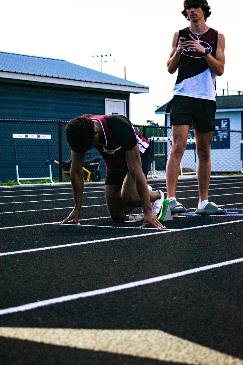 Blessed to be competing in the state meet saturday for the 4x100, 200, and the 100. Time bring it home.⏱️