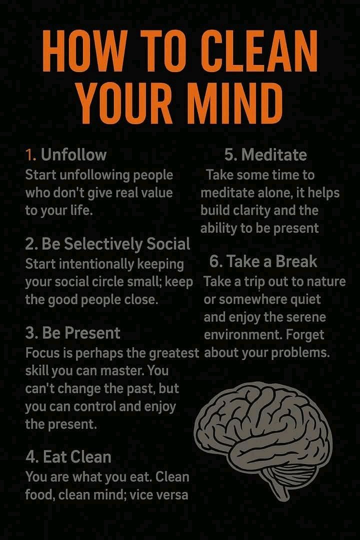 How to clean your mind