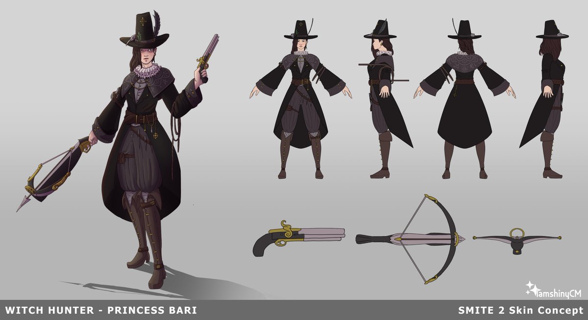 IamshinyCM's tweet image. Witch Hunter - Princess Bari Skin Concept 🧙🏼‍♀️🏹
@SMITEGame @HiRezArtShow 
#SMITE #SMITE2 #Art #SMITEart