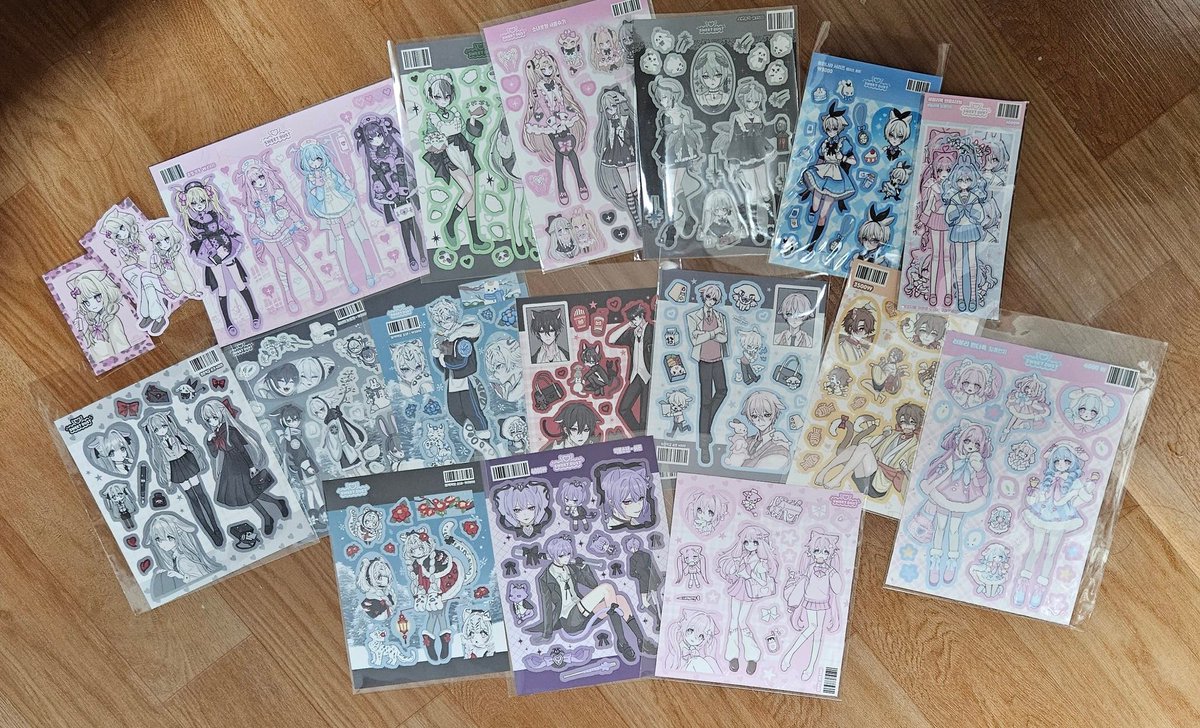 드디어 온 신상ㅠㅠㅠㅜ 랜덤팩, 단종 스티커까지 ㅠㅜ 너무 이쁘다ㅠㅜㅜ 이번에도 페페랑 솔트 데려오기 성공!!!