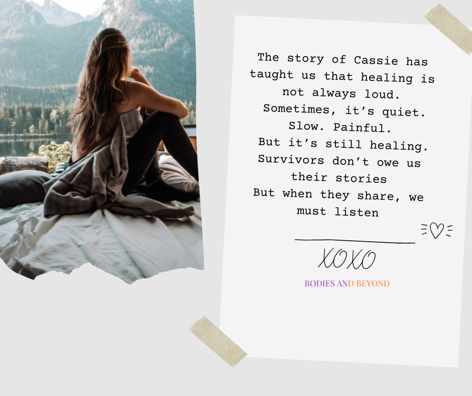 BNBpodc's tweet image. Cassie’s story taught us that healing isn’t always loud.
But it’s still powerful.

#Cassie #HealingIsPower #MentalHealthMatters #BodiesAndBeyond #Diddy