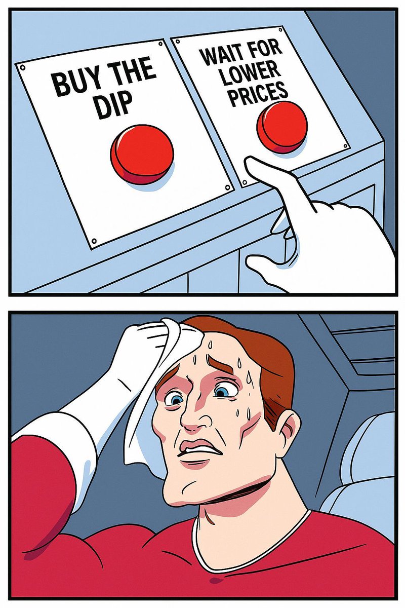 Crypto vibe:

Step 1: Buy the dip
Step 2: It dips harder
