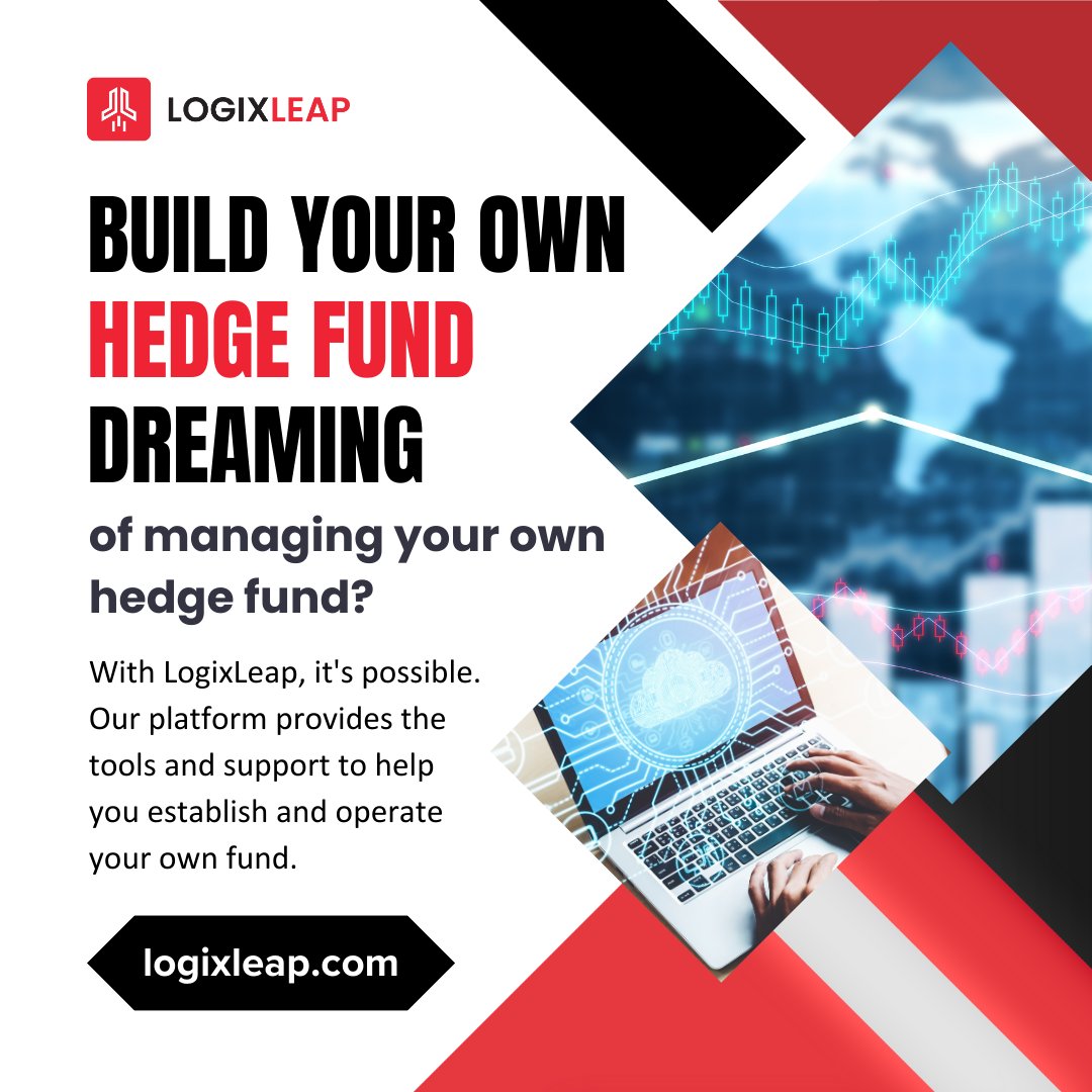 LogixLeap's tweet photo. 🚀 Build Your Own Hedge Fund 💼
Ever dreamed of running your own hedge fund? With LogixLeap, it's no longer just a dream. We equip you with the tools, tech, and support to launch and manage your own fund — like the pros. https://t.co/ZPNOVMLxrY https://t.co/eaprSqicw4