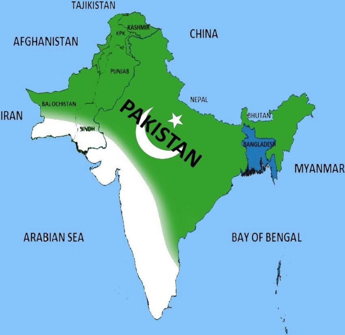 garakool's tweet photo. The New Map of Pakistan #Pakistan #IndiaPakistanConflict #pakistanwillrespond #Eurovision2025 #Asian #UnitedPakistan #GilgitBaltistan #KhyberPakhtunkhwa #Punjab #balochistanhaipakistan #Sindh #IKMKB https://t.co/1KchOtiqKZ