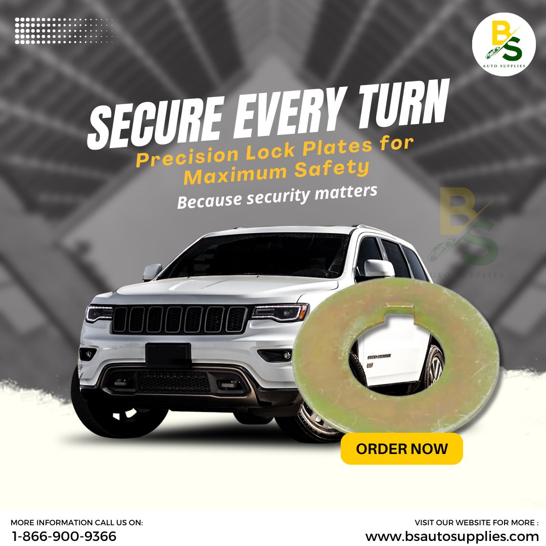 supliesbsauto's tweet photo. Lock it down with confidence.
Our premium Lock Plates keep your vehicle secure and stress-free.
#LockPlates #VehicleSecurity #BSAutoSupplies #CarLocks #AutoPartsOnline https://t.co/iXNTrVMh8g