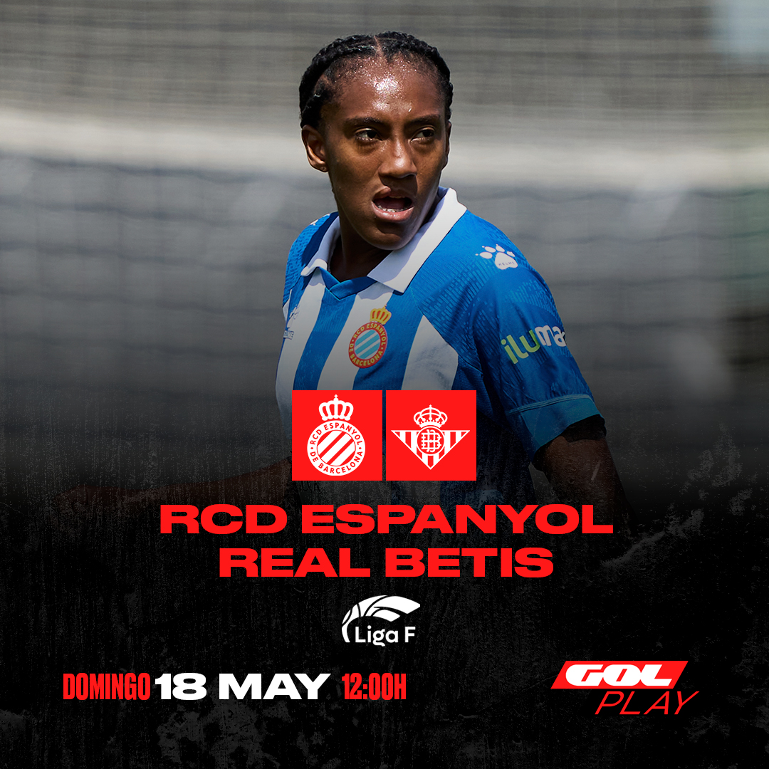 🤩 ¡La última jornada de <a href="/LigaF_oficial/">Liga F</a> también tiene dosis gratis y en abierto!

📆 Domingo
⌚️ 12:00h
⚔️ <a href="/RCDEFemeni/">RCD Espanyol Femení</a> 🆚 <a href="/RealBetisFem/">Real Betis Féminas</a>
🗣️ <a href="/ivanfanlo/">Ivan Fanlo</a> y <a href="/albertartasona/">albert artasona</a>
📺💻📱 GOL PLAY y <a href="/Gol_Stadium/">GolStadium</a>

#LigaFenGol