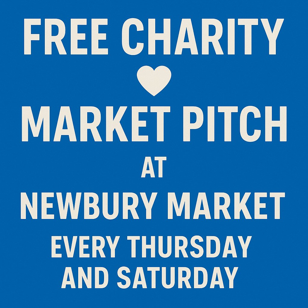 🎉 Charities! Want to connect with the community?

We're offering a FREE pitch at Newbury Market every Thursday &amp; Saturday! A perfect chance to raise awareness or fundraise. 💙

📩 Contact: caroline.edmunds@newbury.gov.uk
#NewburyMarket #CharitySupport #Community