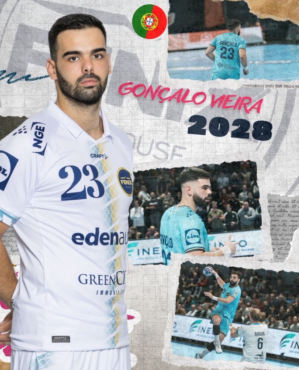 🔥 Gonçalo Vieira stays in Toulouse!
Gonçalo Vieira 🇵🇹 signs until 2028 with FENIX! The Portuguese right back remains a key piece for the club’s future!
© Hen Livgot (@livgot)
#Handball