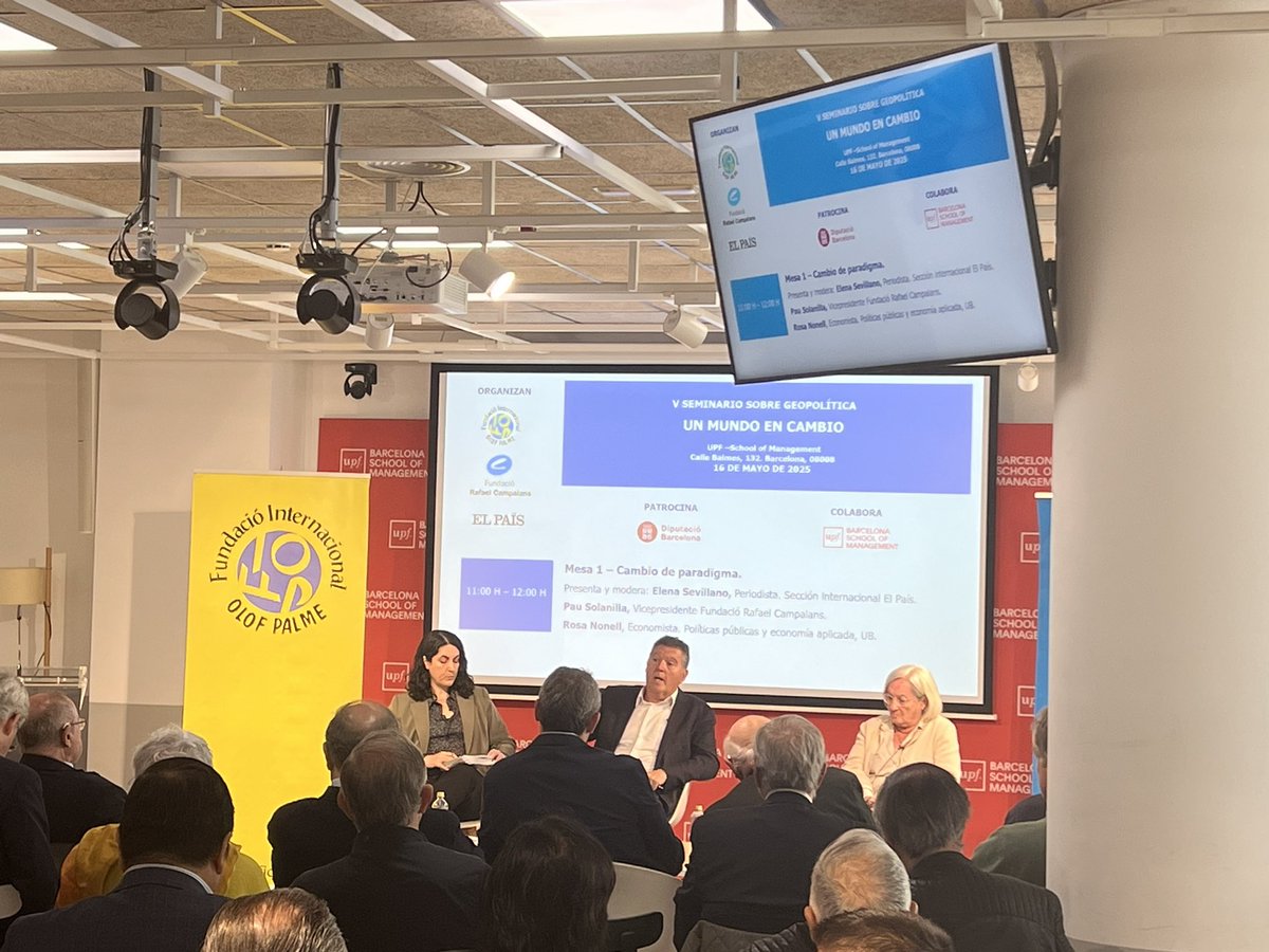 Fundació Campalans (@fcampalans) on Twitter photo 🧭 V SEMINARI SOBRE GEOPOLÍTICA | Un món en canvi <a href="/FundacioOlof/">Fundació Internacional Olof Palme</a>
🗣️ <a href="/PauSolanilla/">Pau Solanilla</a>, vicepresident de la Fundació:
“El hard power de Europa es la regulación —que no la burocratización—. La situación actual es difícil, pero también una oportunidad: somos capaces de afrontarla.” 🧭 V SEMINARI SOBRE GEOPOLÍTICA | Un món en canvi <a href="/FundacioOlof/">Fundació Internacional Olof Palme</a>
🗣️ <a href="/PauSolanilla/">Pau Solanilla</a>, vicepresident de la Fundació:
“El hard power de Europa es la regulación —que no la burocratización—. La situación actual es difícil, pero también una oportunidad: somos capaces de afrontarla.”