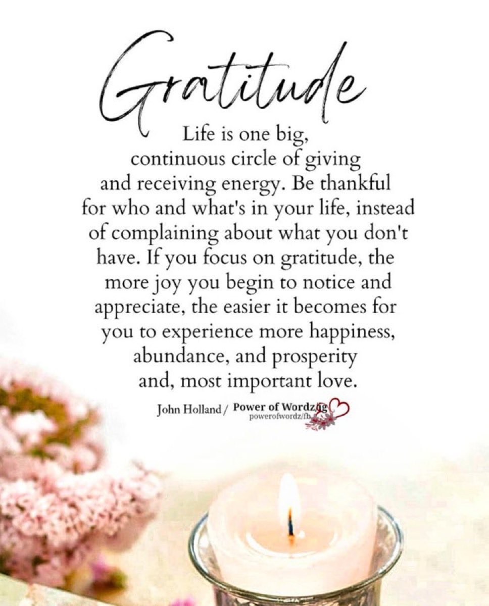 If you focus on #gratitude …

#FridayFeeling