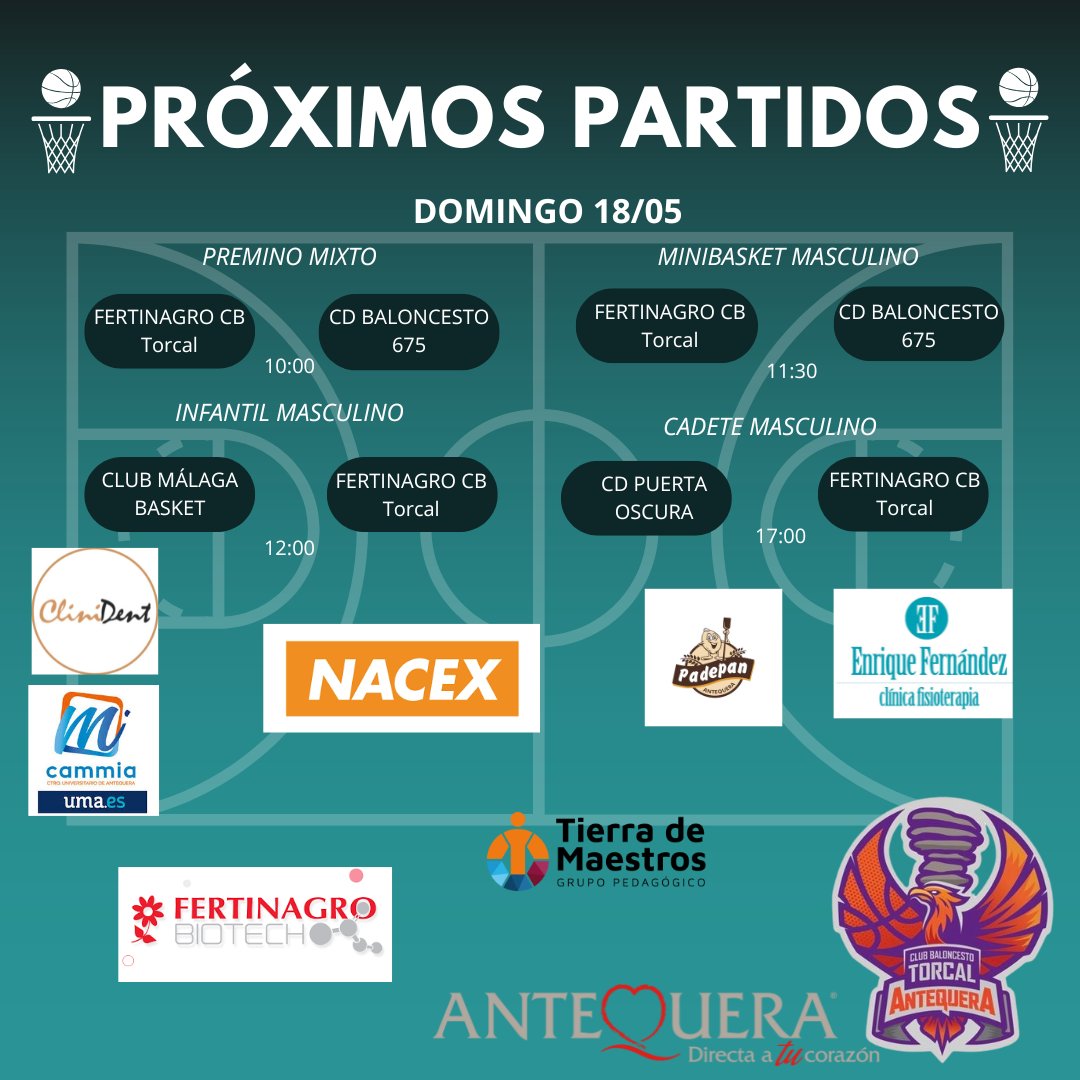 Aquí tenéis los partidos de este apasionante fin de semana, donde se decidirán pasos importantes ya en la recta final de la competición.
Mucha fuerza y animo a los equipos.
1.....2.....3.....TORCAL