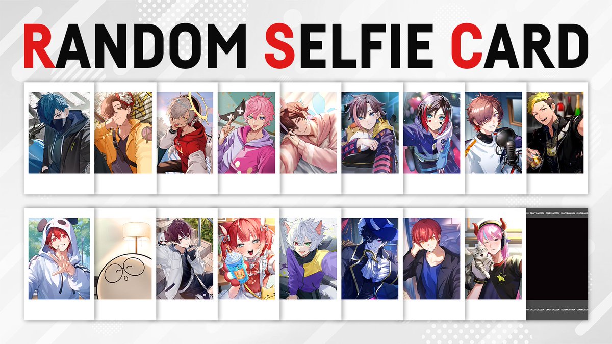 CRAZY RACCOON】RANDOM SELFIE CARDにて、Cptさん、Mondoさん、rion