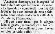 El Trinquete vuelve a latir.
Durante todo el fin de semana podréis conocerlo y conocer su historia. 
Os adjuntamos algunas noticias de la prensa soriana donde podéis conocer la variedad de usos que tuvo en su día: partidos de pelota (1891), mítines (1903), bailes y fiestas (1916)