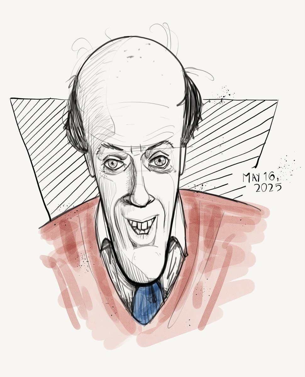 Today's warmup caricature is an inspiration - Roald Dahl
✏️🛋️
