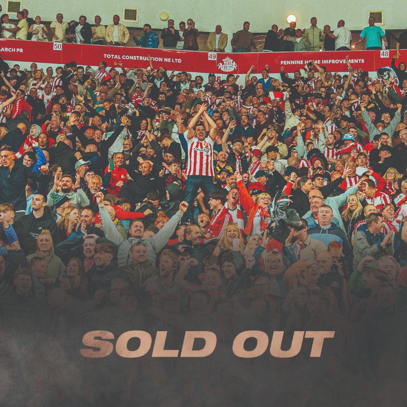 SunderlandAFC's tweet photo. Tickets for our Play-Off final are now sold out! 🎟️