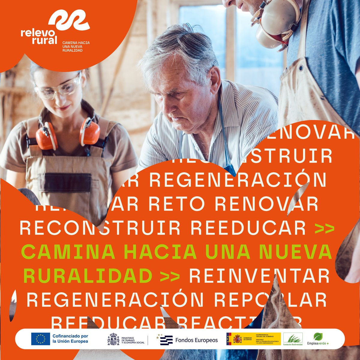Si tienes un negocio en un pueblo y estás buscando una persona que pueda relevarte...
¡estás en el sitio correcto!
Llega ‘Relevo Rural, hacia una Nueva Ruralidad’
Infórmate en: relevorural.es

#RelevoRural #nuevaruralidad   #EmpleaverdePlus #FSEPlus #FondosEuropeos