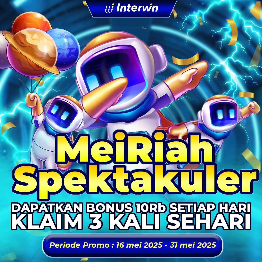 Interwinaltf's tweet image. MeiRiah Spektakuler

1. Promo ini berlaku untuk Semua Member

2. Promo ini berlaku untuk Semua permainan Slot

3. Minimal deposit Rp 25.000,-

4. Bonus yang diberikan adalah 50% Max Bonus Rp 10.000,-

5. Pada form deposit, kamu wajib memilih  "MEIRIAHH" pada kolom promosi.