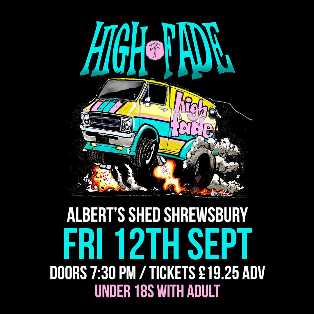 Edinburgh’s <a href="/highfademusic/">High Fade</a> captured the attention of a global audience with their music amassing over 30 million views and streams within six months of their first release - catch them LIVE at Albert's Shed Shrewsbury on Fri 12th Sept 2025. TICKETS ON SALE NOW!
