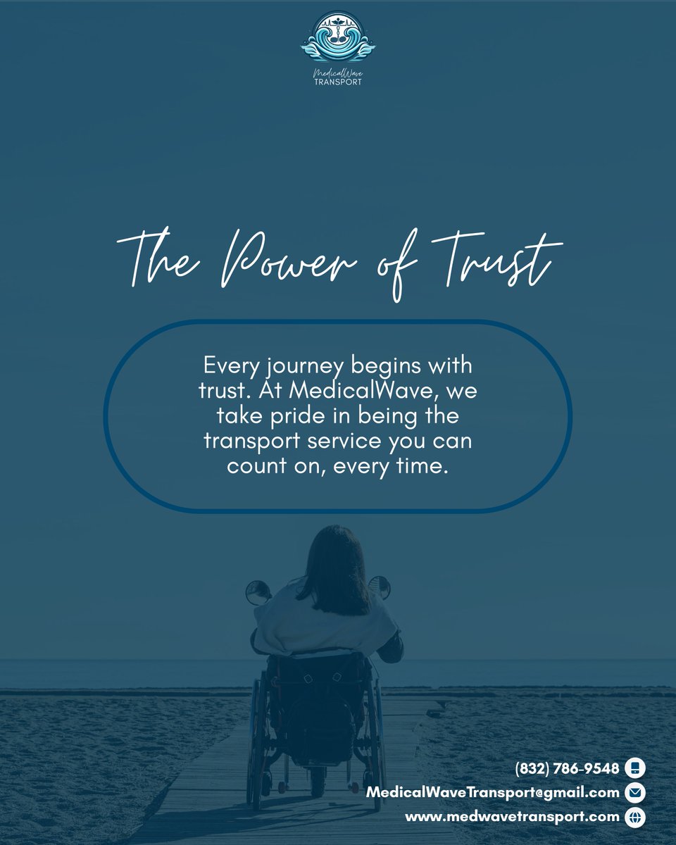 medwavetransp's tweet photo. 🤝 Trust is everything.
Choose MedicalWave for reliable, caring, and safe rides.
Door-to-door service with compassionate drivers.
💙 Book today!
 https://t.co/raQtDcm40n
(832) 782-9548
#medicalwave #trustedsupport #reliabletransport #patientcare #safejourney #door2doorservice https://t.co/5GHEwiDUD1