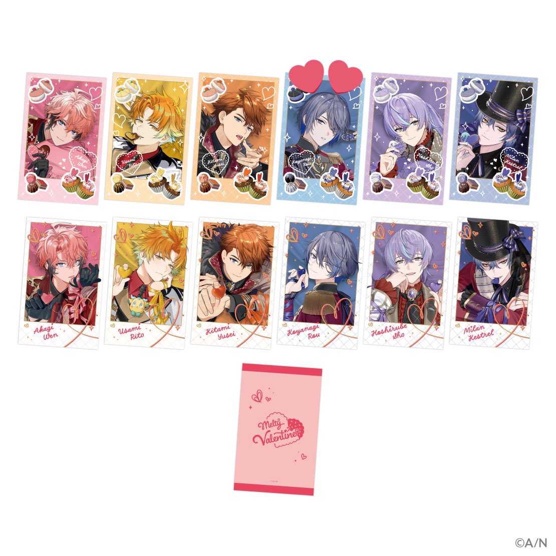 【交換】にじさんじ バレンタイン Melty Valentine ランダムチェキ風カード 

譲︎  1枚目画像　🦋⏳

求︎  2枚目画像　同種👻🔪

郵送希望です。
お声がけお待ちしております。