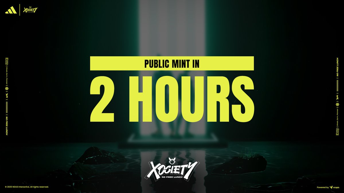 xocietyofficial's tweet photo. You missed the velvet rope. Now it’s every man for himself.

@altsbyadidas x XOCIETY Mystery Boxes’ Public mint opens in 2 hours.

2,000 supply @ $129.99 👉 https://t.co/jwKqywwgYE

More than a mint, this is your entry into a revenue-sharing economy built for early believers 👇 https://t.co/KuJ1MsUBKH