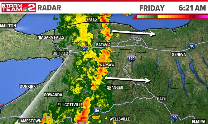 Storms are rapidly clearing WNY....look for sun this afternoon....or earlier. <a href="/WGRZ/">WGRZ</a>