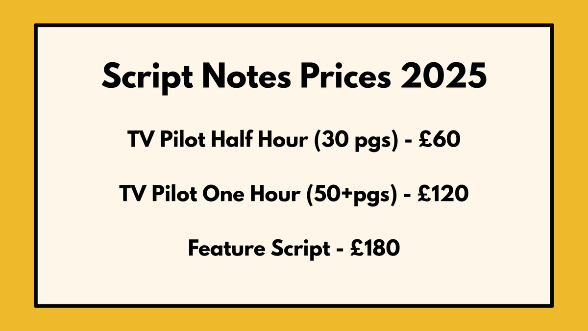 JackCuthbert's tweet image. Prices update #screenwriting #screenwriter #scriptnotes I read scripts and give good feedback (so i&apos;m told!) in the form of what I call &quot;as I read notes&quot; meaning you get my real time reactions and feelings about your script.