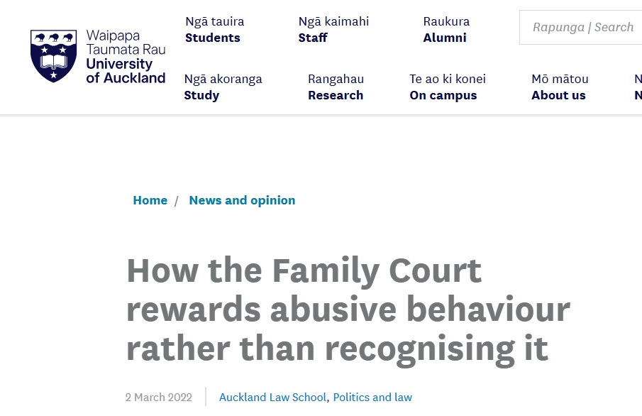 Pamela (@buddylucus) on Twitter photo <a href="/NicolaWillisMP/">Nicola Willis</a> We would all be safer with the Family Court closed down. There is zero benefit to families having a parasite class of psychopaths screaming abuse & threats at them & stealing.
How the Family Court rewards abusive behaviour rather than recognising it - The University of Auckland <a href="/NicolaWillisMP/">Nicola Willis</a> We would all be safer with the Family Court closed down. There is zero benefit to families having a parasite class of psychopaths screaming abuse & threats at them & stealing.
How the Family Court rewards abusive behaviour rather than recognising it - The University of Auckland