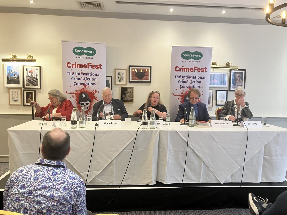 Dr Lucy Andrew (@lucyvandrew) on Twitter photo Now watching the ‘Mental Health for Writers and Readers’ panel at <a href="/CrimeFest/">CrimeFest</a>, featuring <a href="/authorzoesharp/">Zoe Sharp</a>, <a href="/Nevfountain/">Nev Fountain. 🇺🇦</a>,<a href="/BarbaraNadel/">Barbara Nadel</a>, <a href="/AceCathy/">Cathy Ace</a> and Simon Brett. #CrimeFest Now watching the ‘Mental Health for Writers and Readers’ panel at <a href="/CrimeFest/">CrimeFest</a>, featuring <a href="/authorzoesharp/">Zoe Sharp</a>, <a href="/Nevfountain/">Nev Fountain. 🇺🇦</a>,<a href="/BarbaraNadel/">Barbara Nadel</a>, <a href="/AceCathy/">Cathy Ace</a> and Simon Brett. #CrimeFest