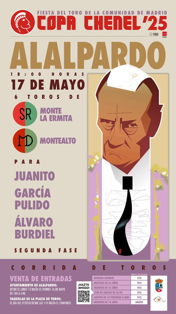 PTTorreCastilla's tweet photo. ¡Feliz día de la Tauromaquia!

Aprovechamos este gran día para recordar que mañana, Sábado 17, casi cuarenta socios nos daremos cita en la plaza de Alalpardo para animar a nuestro torero más querido, @garciapulido_.
¡Mucha suerte en la @CopaChenel, Maestro!

#DíaDeLaTauromaquia https://t.co/YgxitpexwY