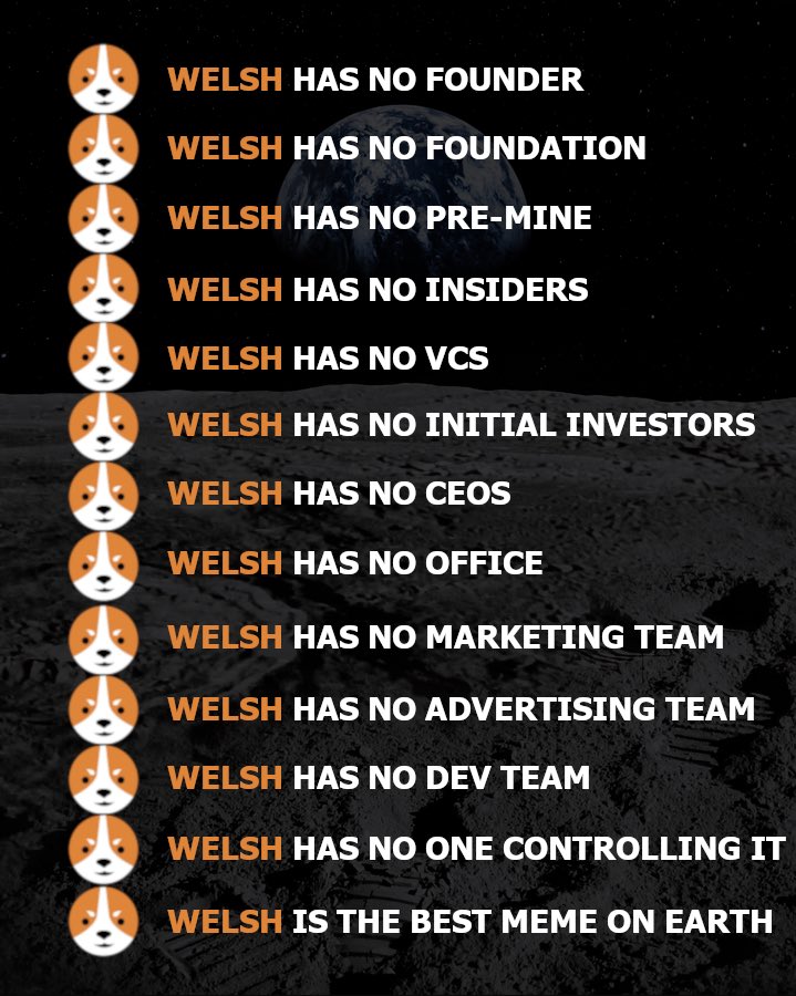 WealthyWelsh's tweet photo. @olubusolaoloye @muneeb @Stacks @Welsh_Community @LeatherBTC @xverse @CharismaBTC @spaghetti_punk @vinzomniac @irmisssima @happywelsh Ultimately, how you wish to $WELSH is up to you!
$WELSH is a completely decentralised community so just dive right in and we support each other to grow and build #GenerationalWelsh 🔥🚀🚀 https://t.co/eT9U00EM97