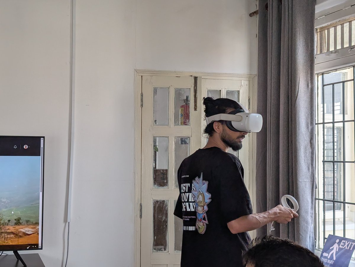 🌍 Innovating with Purpose!
Through <a href="/ECHO_Asia/">EU Humanitarian Aid | Asia-Pacific 🇪🇺</a> funded #Pratibaddha project, we’re experimenting &amp; harnessing the power of Virtual Reality (VR) to fuel learning &amp; raise community awareness on landslide risks—building knowledge, preparedness, &amp; resilience in a truly immersive way.