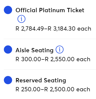 premium tickets for the Springboks vs Barbarians match in Cape Town are set at R3K+ 🏉🏉

these are standard stadium seats at the touch-line (no suite access or VIP hospitality packages)