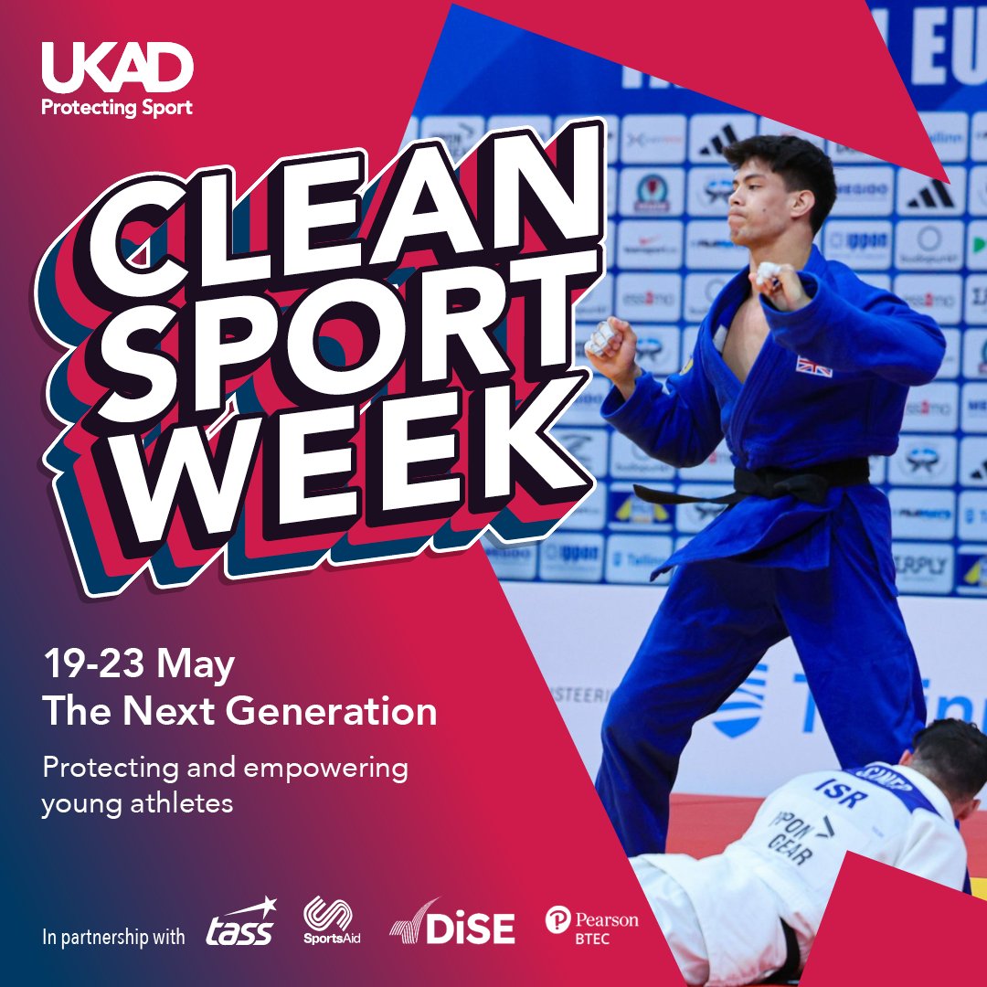 #WeAreGBJudo🇬🇧🥋 (@britishjudo) on Twitter photo We are proud to support #CleanSportWeek, inspiring the next generation of athletes to compete clean <a href="/ukantidoping/">UK Anti-Doping</a>
A culture of clean sport is essential for the long-term health and wellbeing of athletes
🔗 ukad.org.uk/clean-sport-we… We are proud to support #CleanSportWeek, inspiring the next generation of athletes to compete clean <a href="/ukantidoping/">UK Anti-Doping</a>
A culture of clean sport is essential for the long-term health and wellbeing of athletes
🔗 ukad.org.uk/clean-sport-we…
