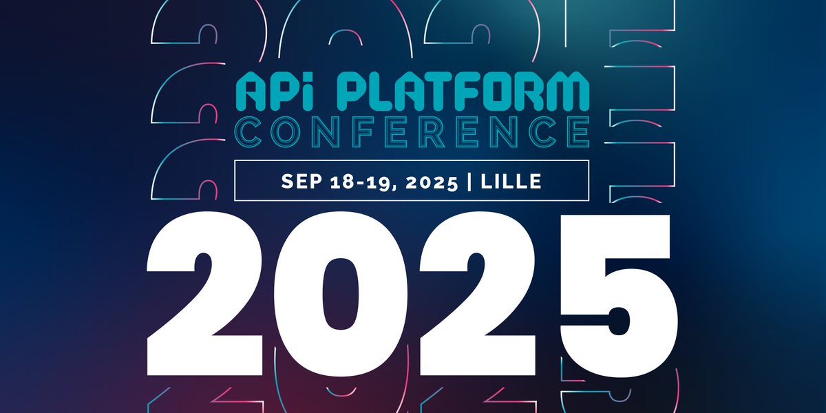 The #APIPlatformCon 2025 lineup is live! To celebrate our special anniversary edition, we’ve added an exclusive third track on Thursday, September 18. Discover our amazing speakers and grab your ticket now: api-platform.com/con/2025/