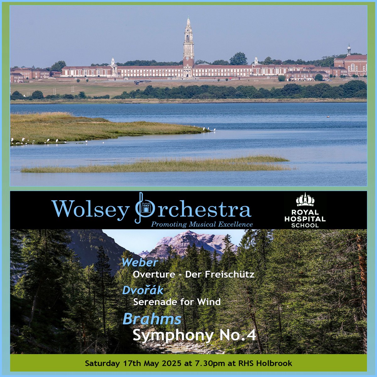 Wolsey Orchestra (@wolseyorch72) on Twitter photo We're excited to head to <a href="/RHSSuffolk/">Royal Hospital School</a> for our #concert tomorrow. Don’t miss this terrific performance of dramatic #Weber, lyrical #Dvořák, and stunning #Brahms under the baton of guest conductor #HarrySever 🎶
🎟 bit.ly/WolseyTicketsM…
🔗 wolseyorchestra.org
#wolseyorchestra We're excited to head to <a href="/RHSSuffolk/">Royal Hospital School</a> for our #concert tomorrow. Don’t miss this terrific performance of dramatic #Weber, lyrical #Dvořák, and stunning #Brahms under the baton of guest conductor #HarrySever 🎶
🎟 bit.ly/WolseyTicketsM…
🔗 wolseyorchestra.org
#wolseyorchestra
